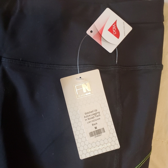 Nova Sport Womens black stitched up active Leggings in sculpt tech size M NWT - Picture 5 of 14
